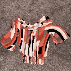 American Rag Women's Multicolored Flowy Blouse‎